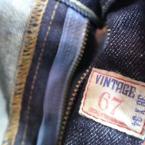 Polo Ralph Lauren Jeans 38 x 33 Blue Zip Fly Straight Vintage 67 - Picture 8 of 9